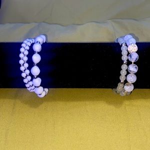 2 sets of bracelets.